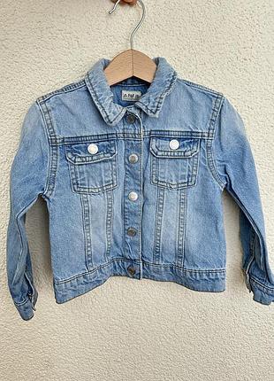 Джинсовый пиджак 2-3 р, детский, для девочки, мальчика, zara h&amp;m f&amp;f