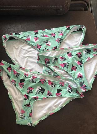 Купальні трусики бірюзові