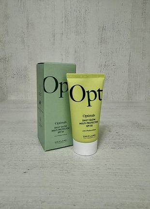 Мультифункціональний захисний крем для обличчя opt optimals з spf 50