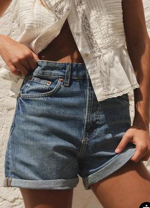 Трендові шорти бермуди джинсові pull & bear denim розмір 36 s