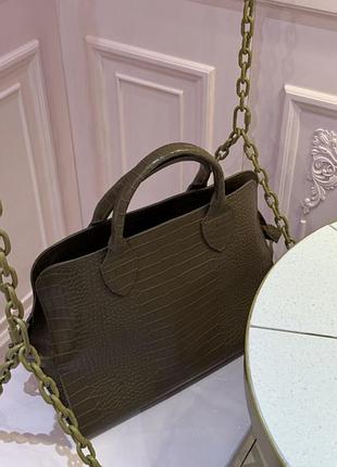 Сумка brunnera, екошкіра, шоколад