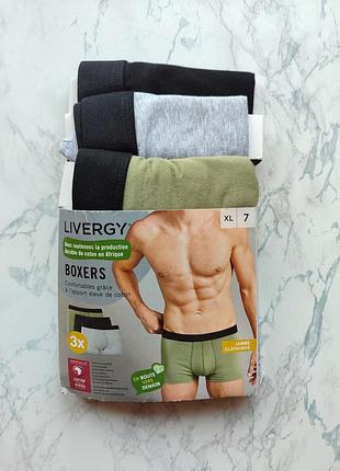 Мужские хлопковые трусы боксеры livergy