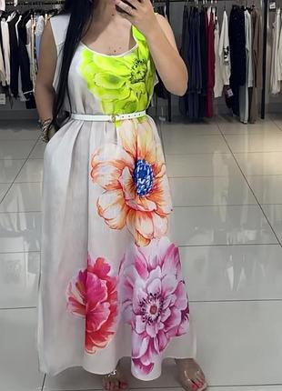 Шикарний сарафан,люкс якість туреччина, оверсайз,бохо.