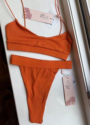 Неоновий купальник бікіні