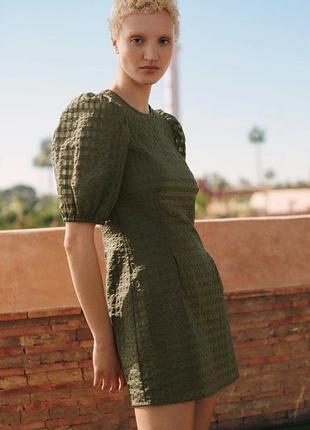 Платье лиоцелл об емкий рукав &amp;other stories