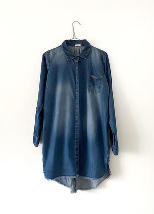 Коротка джинсова сукня-сорочка next