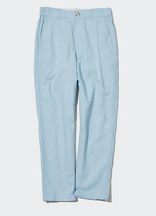 Штани з льону та бавовни uniqlo