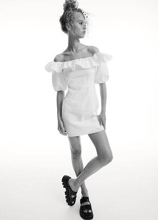 Сукня льон бавовна h&m