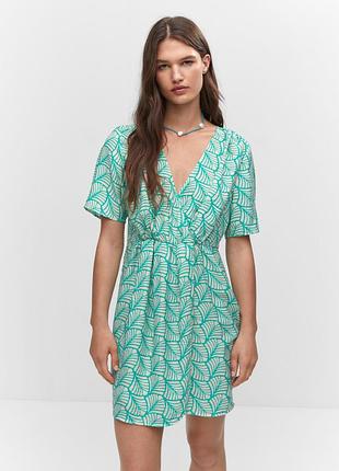 Сукня бірюзова mango xs-xxs