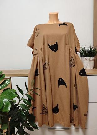 Шикарное платье с котами🐱