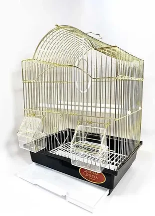 Золотая клетка для попугаев av113g. компактная клетка для мелких птиц