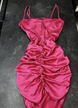 Платье мини с корсетом m/l