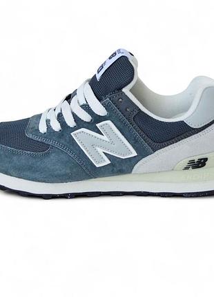 New balance 574 gray white кросівки чоловічі нью беленс баланс кроссовки кросовки