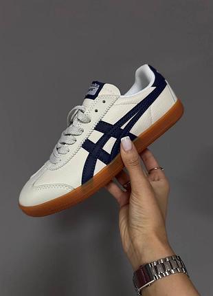 Кросівки кеди onitsuka tiger white / navy blue / gum