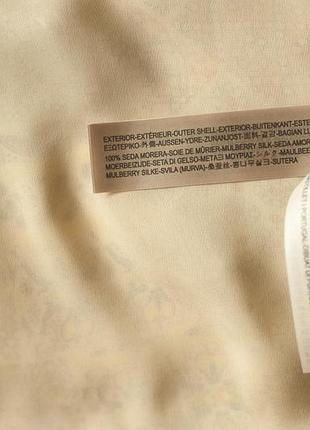 Шовковий бежевий сарафан з геометричним принтом massimodutti, розмір s, м8 фото