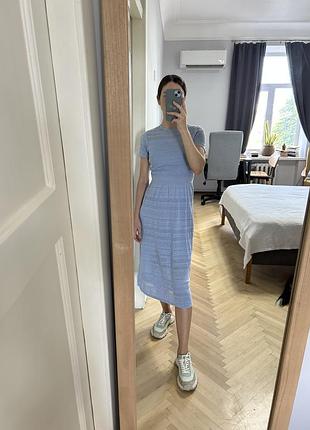 Вʼязана блакитна сукня musthave| xs-s