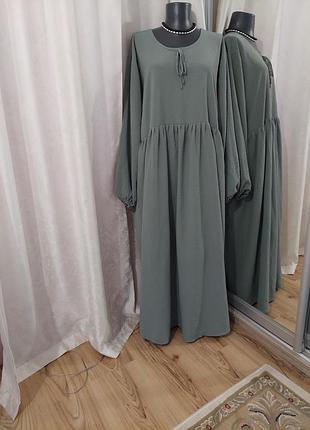 Розкішне з кишенями плаття 👗 великого розміру