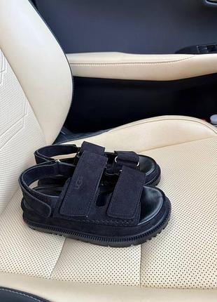 Босоножки черные ugg замша