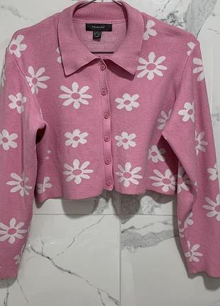 Мила рожева кофта кардиган