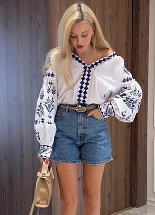 Бавовняні джинсові шорти zara