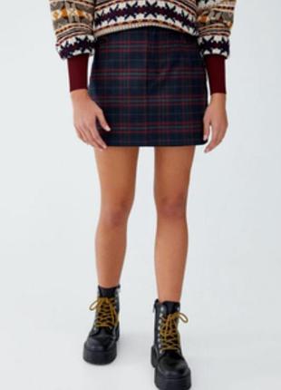 Літня спідниця в клітинку 🌸 юбка літня юбка міні-спідниця 🌸 юбка в клеточку