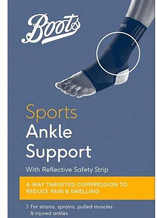 Boots бандаж эластичный компрессионный для поддержки щиколотки голеностопного сустава р. l