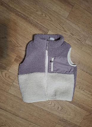 Детская жилетка h&m теди 74/80