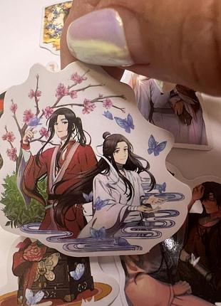 Глянцевые стикеры / наклейки блаженства небесного обладателя / heaven official's blessing (58шт набор)