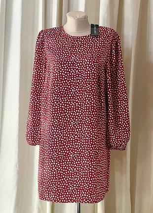 Шикарна жіноча сукня міді з принтом