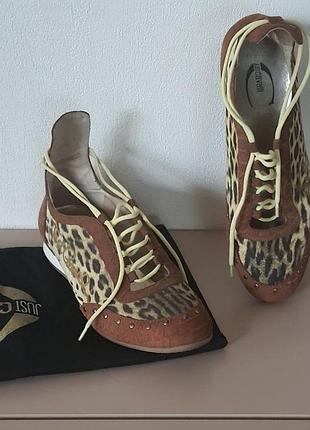 Кросівки just cavalli леопард оригинал мокасины кроссовки туфли