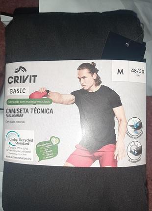Спортивна чоловіча футболка m 48-50 crivit
