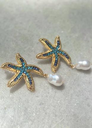 Серьги женские морская тематика