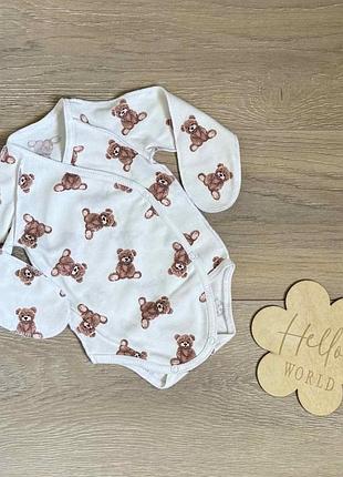 Тонкое боди для младенцев коттоновый бодик