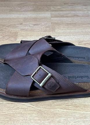 Шкіряні шльопанці timberland 42 розміру в ідеальному стані2 фото