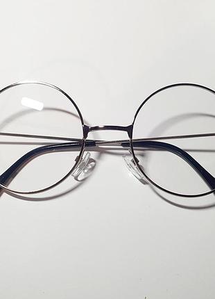 Круглі окуляри для стилю, як у гаррі пітера сіра оправа