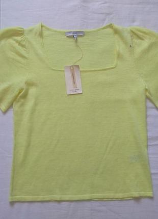 Футболка женская с квадратным вырезом next m лён 30% акрил 70%