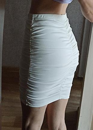 Юбка с затяжками от shein