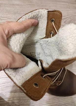 Оригінальні зимові теплі чоботи timberland8 фото