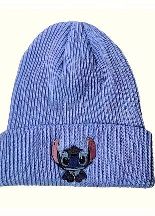 Детская шапка двойная с рисунком disney stitch