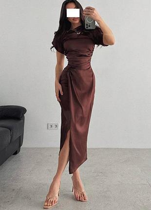 Розпродаж сукня prettylittlething міді драпірування