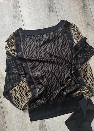 Шовкова блуза zara6 фото
