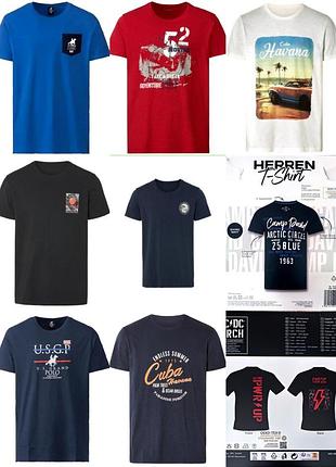 Шикарная мужская футболка livergy хлопок размер s m l xl