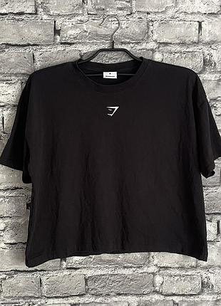 Женская футболка gymshark oversized майка puma оверсайз топ nike для спорта тренировок зала фитнеса