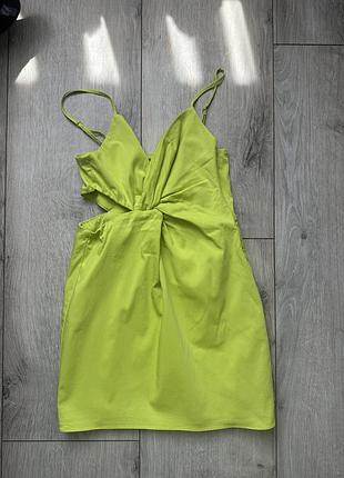 Плаття коротке на бретелях zara