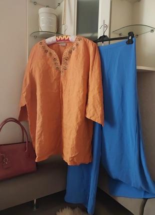 Льяний блузон хл.2хл