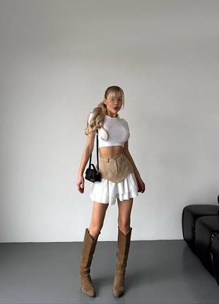 Жіноча спідниця з імітацією баски