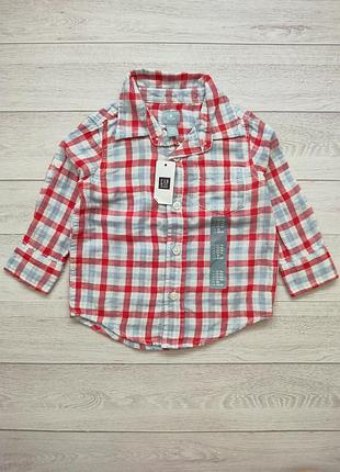 Муслиновая рубашка от gap. на 1-1.5 года (80-86)