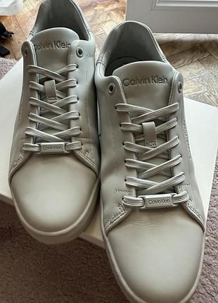 Жіночі кеди кросівки calvin klein triple pearl grey 7