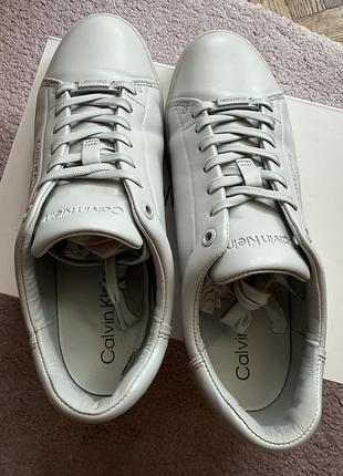 Жіночі кеди кросівки calvin klein triple pearl grey 5