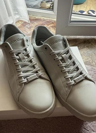 Жіночі кеди кросівки calvin klein triple pearl grey 8